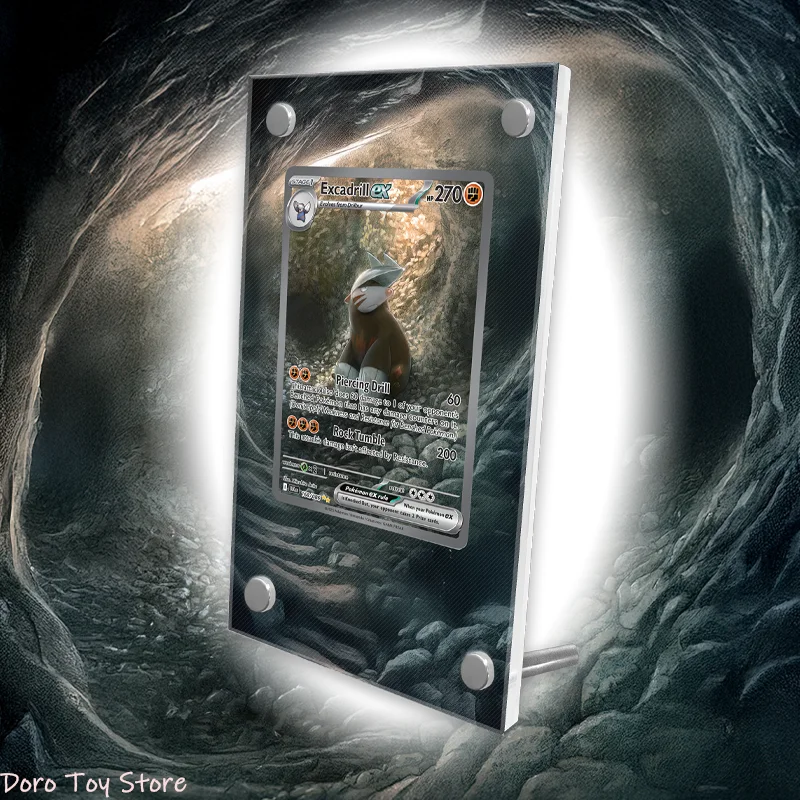 Pokemon Cards Display PTCG Excadrill Sv11B Keychain Anime Game Collection Expand Art Gifts Self Made Acrylic Protective Case Toy
Pokemon Cards Display PTCG Excadrill Sv11B Keychain Anime Game Collection Expand Art Gifts Self Made Acrylic Protective Case Toy