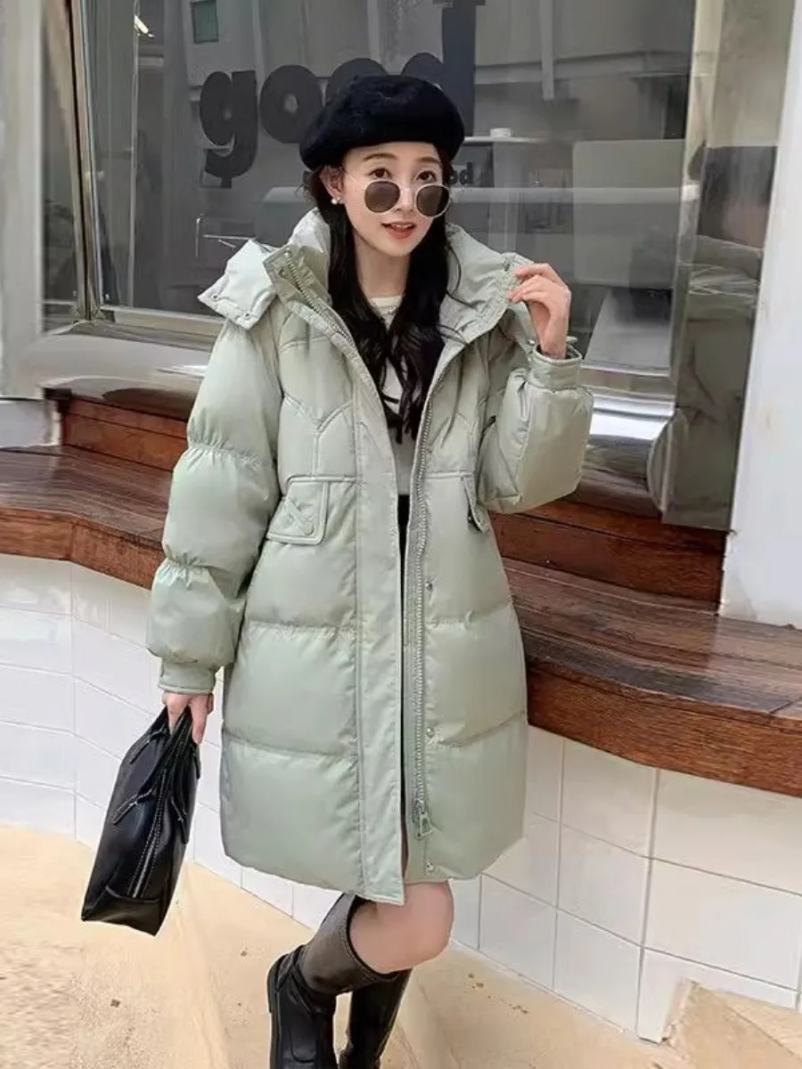 Detachable Hooded down Jacket Women's Mid-Length White Duck Feather Fashionable Two-Piece Set Winter New Korean Style
Detachable Hooded down Jacket Women's Mid-Length White Duck Feather Fashionable Two-Piece Set Winter New Korean Style