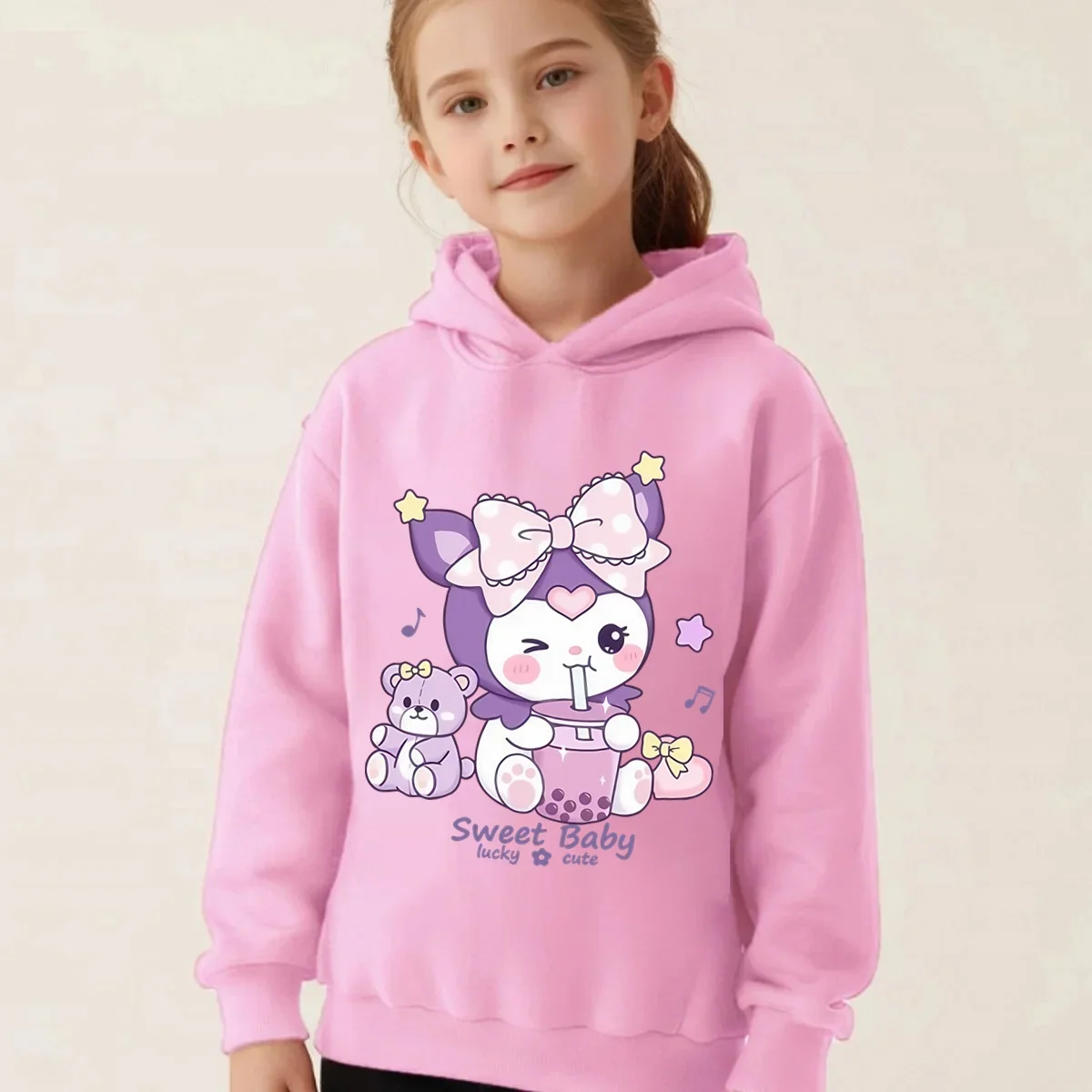 Kuromi Kids' Fashion: Super Soft & Cozy Cartoon Character Hooded Sweatshirt for Girls | Cute, Fun, and Playful Stylish Design
Kuromi Kids' Fashion: Super Soft & Cozy Cartoon Character Hooded Sweatshirt for Girls | Cute, Fun, and Playful Stylish Design