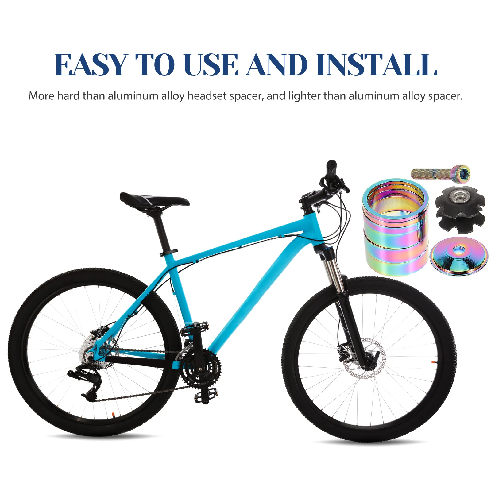 1 set 1 Set Replaceable Aluminum Alloy Headset Spacers Bike Washer Gaskets Durable Sturdy Road Bicycle Stem Spacer Accessories
1 set 1 Set Replaceable Aluminum Alloy Headset Spacers Bike Washer Gaskets Durable Sturdy Road Bicycle Stem Spacer Accessories