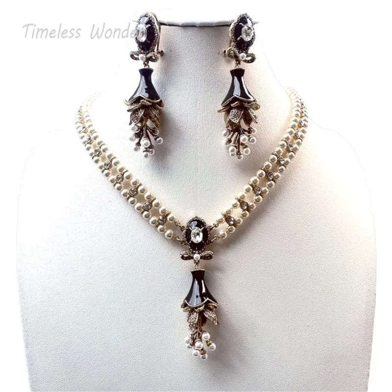 Timeless Wonder Fancy Zircon Enamel Floral Pave Necklace N Button Earrings for Women Designer Jewelry Set Trendy Top Sweet 4612
Timeless Wonder Fancy Zircon Enamel Floral Pave Necklace N Button Earrings for Women Designer Jewelry Set Trendy Top Sweet 4612