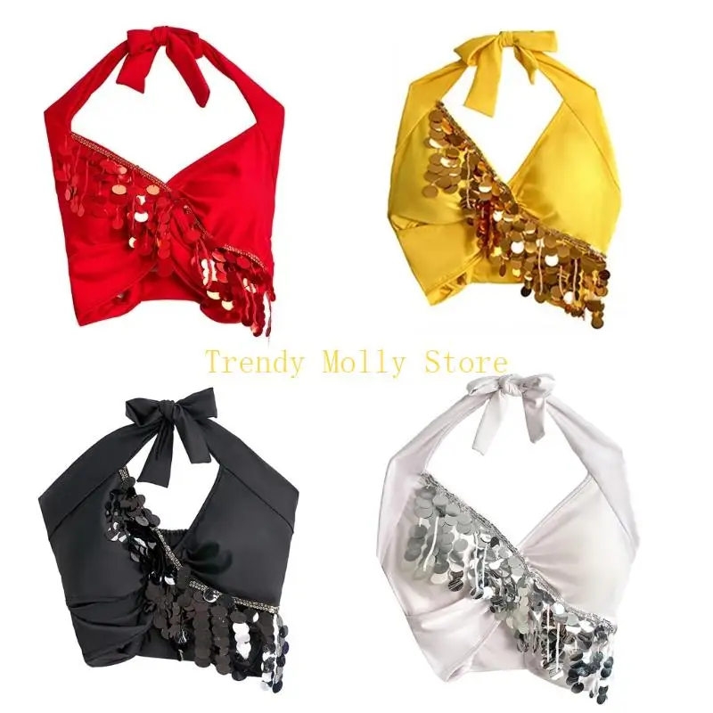 N5KB Бюстгальтер с лямкой на бретельках для танца живота, топ с накладкой на грудь, костюм для танца живота на Хэллоуин
N5KB Бюстгальтер с лямкой на бретельках для танца живота, топ с накладкой на грудь, костюм для танца живота на Хэллоуин