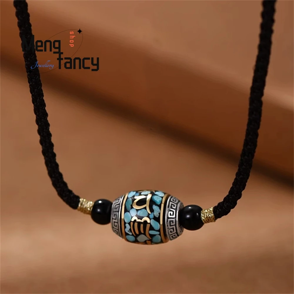 Six - Character Mantra Fortune Bead Necklace Pendant For Men, Fashionable Chinese - Style Collarbone Chain Pendant Fashion Jewel
Six - Character Mantra Fortune Bead Necklace Pendant For Men, Fashionable Chinese - Style Collarbone Chain Pendant Fashion Jewel
