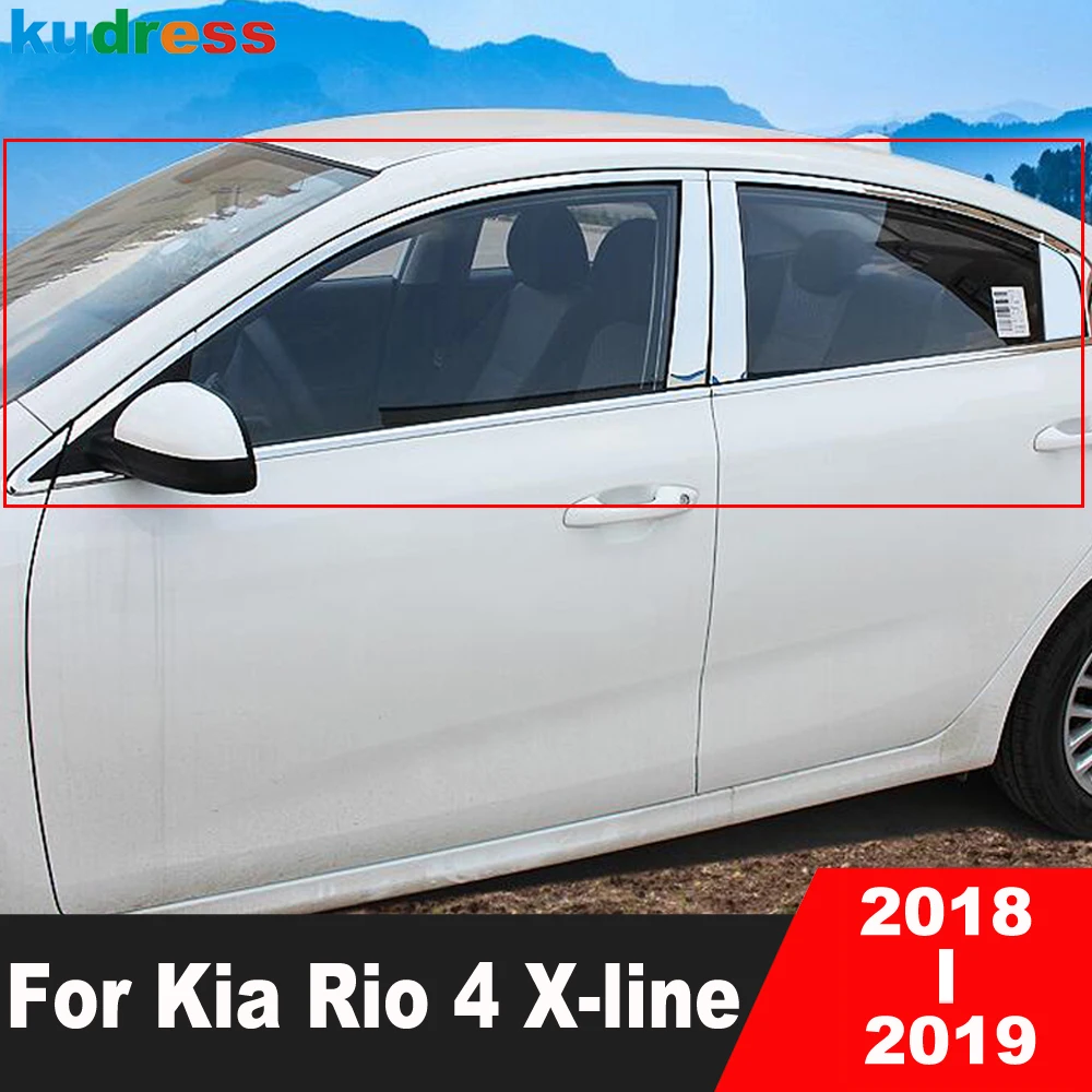 Window Frame Sill Trim For Kia Rio 4 X-line 2018 2019 sedan Stainless Car Full Windows Molding Pillar Strips Sticker Accessories
Window Frame Sill Trim For Kia Rio 4 X-line 2018 2019 sedan Stainless Car Full Windows Molding Pillar Strips Sticker Accessories