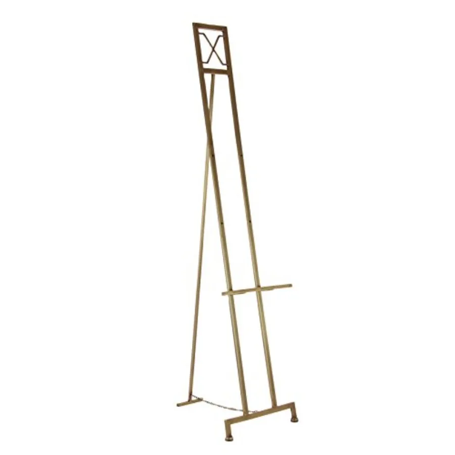 Metal Geometric Display Easel Adjustable 3 Tier Floor Standing Easel with Chain Support Display Stand 18" x 17" x 70" Gold
Metal Geometric Display Easel Adjustable 3 Tier Floor Standing Easel with Chain Support Display Stand 18" x 17" x 70" Gold