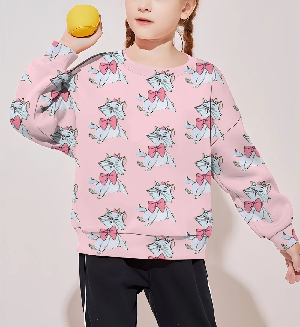 New youth fashion simple spring and autumn round neck pullover sweater Disney Marie Cat print girl comfortable clothes
New youth fashion simple spring and autumn round neck pullover sweater Disney Marie Cat print girl comfortable clothes