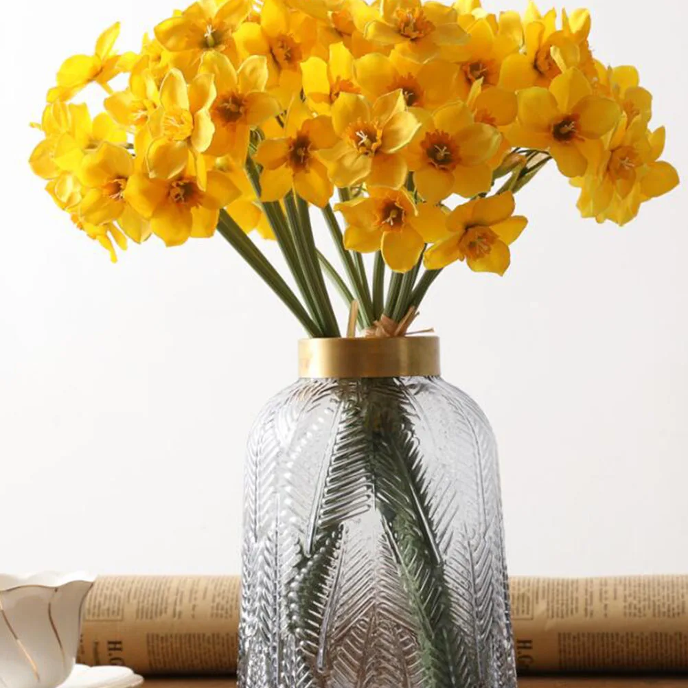 Artificial Daffodils Bouquet Faux Flowers Decor Plants Realistic Home Office Wedding Party Adornment Simulation Flower Ornament
Artificial Daffodils Bouquet Faux Flowers Decor Plants Realistic Home Office Wedding Party Adornment Simulation Flower Ornament