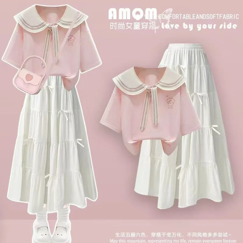 Korean-style dopamine dress set2026New Summer Short-Sleeve Fashion Outfits for GirlsPOLOA complete set of shirts
Korean-style dopamine dress set2026New Summer Short-Sleeve Fashion Outfits for GirlsPOLOA complete set of shirts