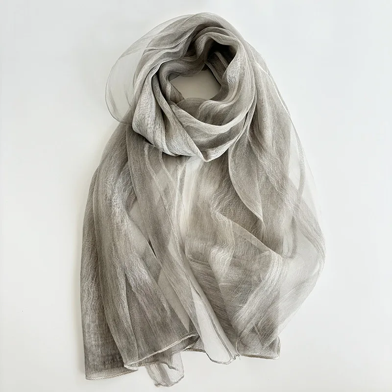 Women's New Striped Long Scarf Lightweight Sunscreen Shawl Wrap Elegant Imitation Silk Neck Scarf for Summer
Women's New Striped Long Scarf Lightweight Sunscreen Shawl Wrap Elegant Imitation Silk Neck Scarf for Summer