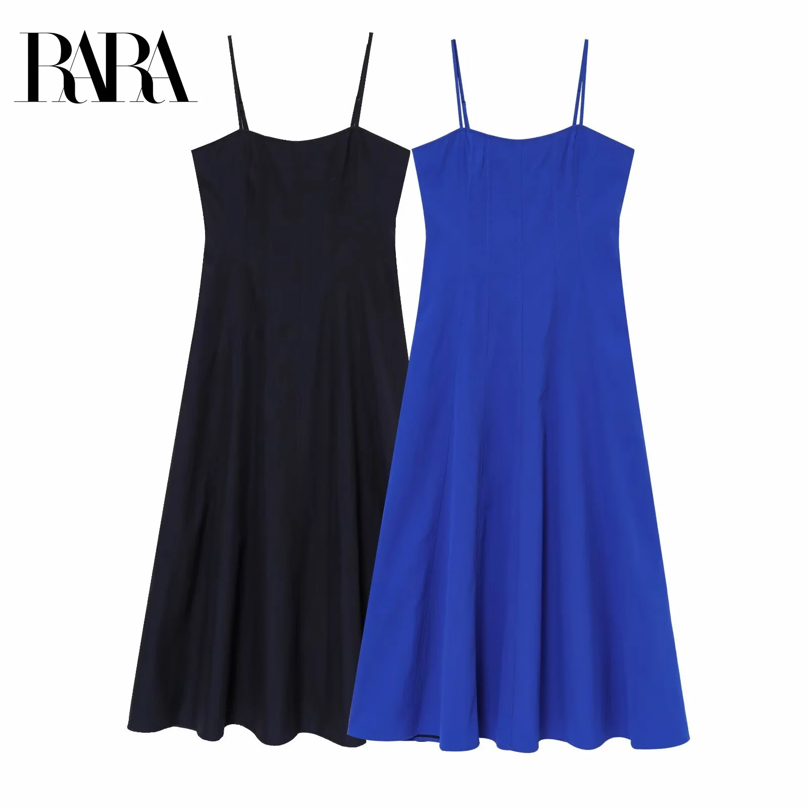 RARA New Ladies Sleeveless Dress Spaghetti Straps Square Neck Flared Silhouette for Trendy and Casual Wear
RARA New Ladies Sleeveless Dress Spaghetti Straps Square Neck Flared Silhouette for Trendy and Casual Wear