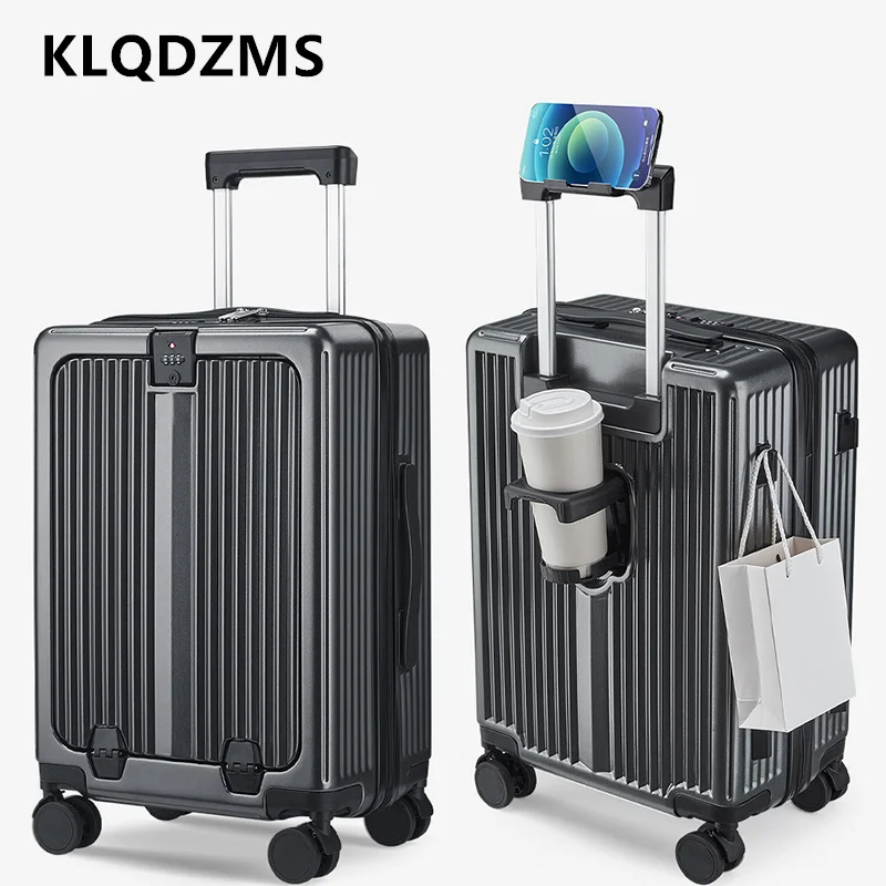 KLQDZMS 20 Inch Zipper Suitcase Aluminum Frame Boarding Case 24" Front Opening Laptop Trolley Case ABS+PC Rolling Luggage
KLQDZMS 20 Inch Zipper Suitcase Aluminum Frame Boarding Case 24" Front Opening Laptop Trolley Case ABS+PC Rolling Luggage