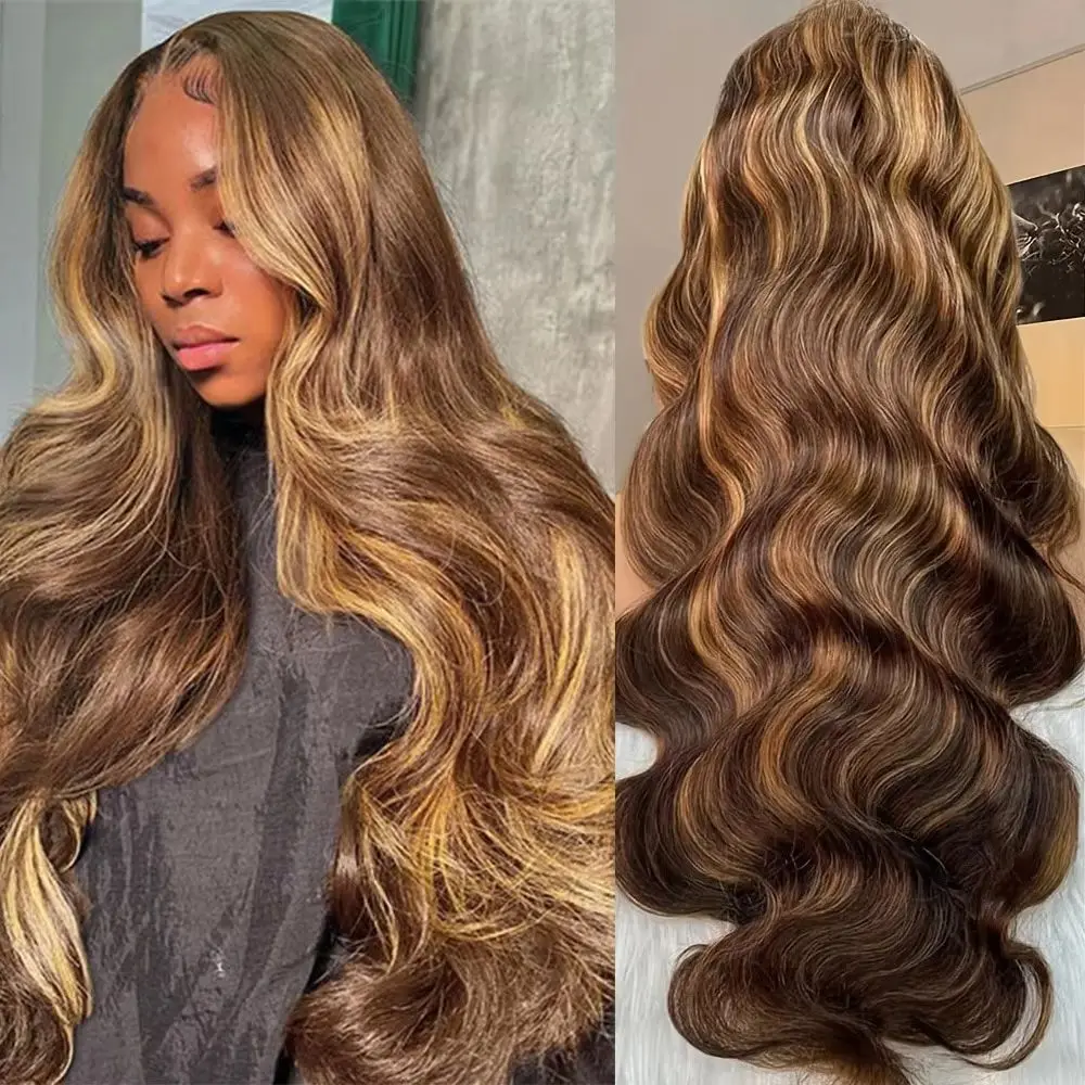 220 Density 13x4 13x6 HD Lace Frontal Wigs Body Wave 4/27 Highlight Colored Brazilian Natural Human Hair Lace Front Wig 40 Inch
220 Density 13x4 13x6 HD Lace Frontal Wigs Body Wave 4/27 Highlight Colored Brazilian Natural Human Hair Lace Front Wig 40 Inch