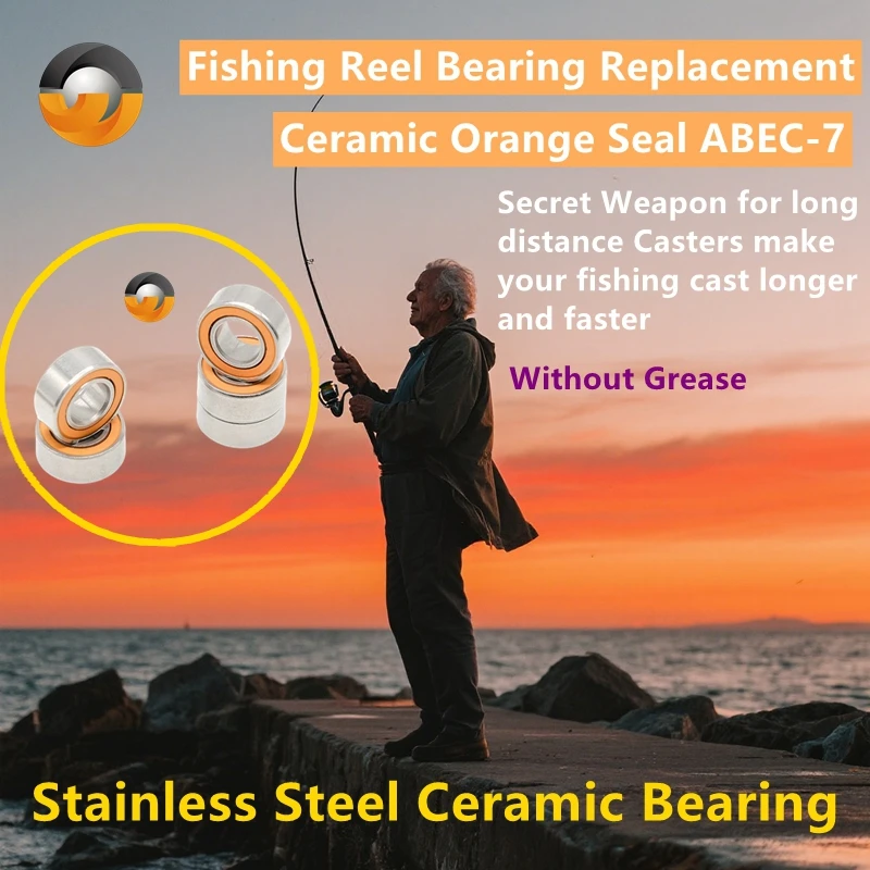 SMR95RS CB (10PCS) 5X9X3mm Stainless Steel Hybrid Ceramic Bearing ABEC-7 Modification Kit Bearings for B5P5 Bait Casting Reel
SMR95RS CB (10PCS) 5X9X3mm Stainless Steel Hybrid Ceramic Bearing ABEC-7 Modification Kit Bearings for B5P5 Bait Casting Reel