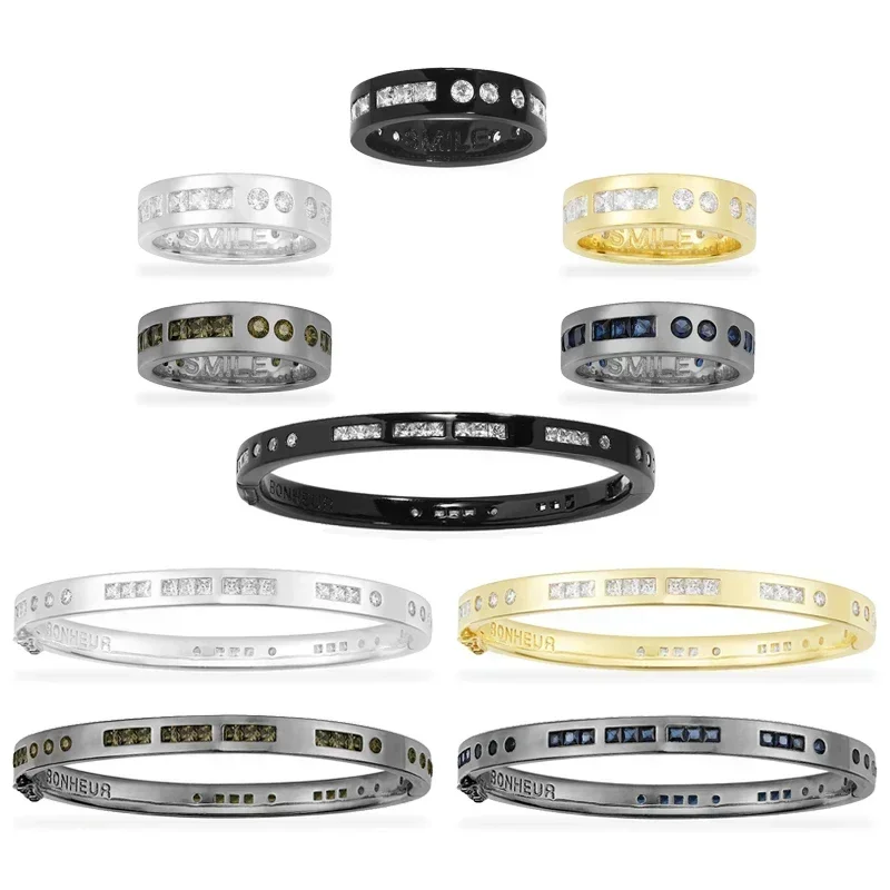 Komm 925 Sterling Silver SMILE BONHEUR Morse Code Ring Bracelet Couple Trend Classic Love Banquet Women Anniversary Jewelry Gift
Komm 925 Sterling Silver SMILE BONHEUR Morse Code Ring Bracelet Couple Trend Classic Love Banquet Women Anniversary Jewelry Gift
