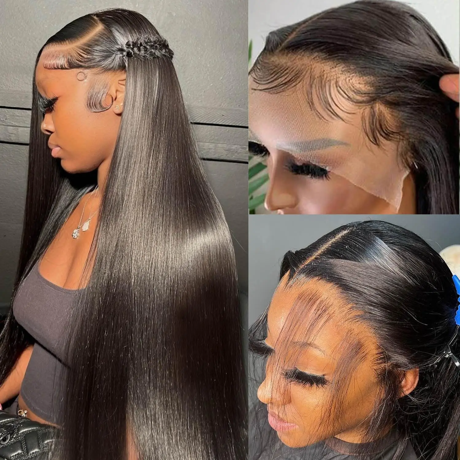 13x6 Full Frontal Lace Straight Wigs Human Hair 180% Density HD Transparent Lace Wigs Pre Plucked 13x4 Full Wig
13x6 Full Frontal Lace Straight Wigs Human Hair 180% Density HD Transparent Lace Wigs Pre Plucked 13x4 Full Wig