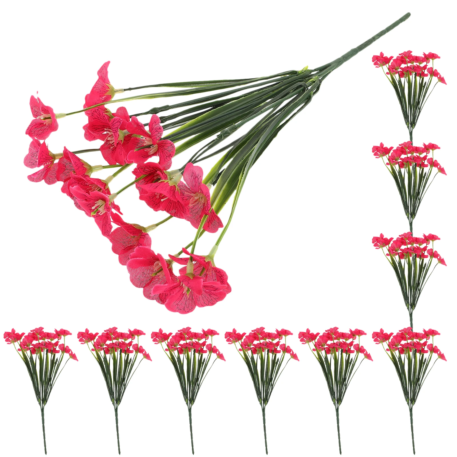 12 Pcs Red Artificial Flowers Outdoor Fade Proof Porch Decoration Plastic Stems Simulation Flower Arrangement
12 Pcs Red Artificial Flowers Outdoor Fade Proof Porch Decoration Plastic Stems Simulation Flower Arrangement