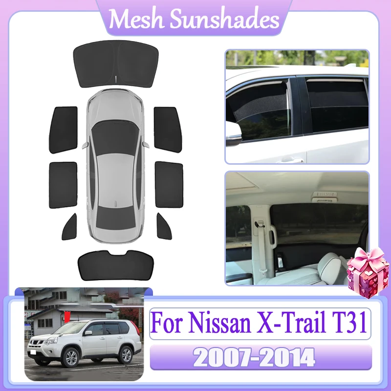 For Nissan X-Trail T31 XTrail X Trail 2007~2014 Car Mesh Sunshade Protection Heat Magnetic Window Privacy Sun Shades Accessories
For Nissan X-Trail T31 XTrail X Trail 2007~2014 Car Mesh Sunshade Protection Heat Magnetic Window Privacy Sun Shades Accessories