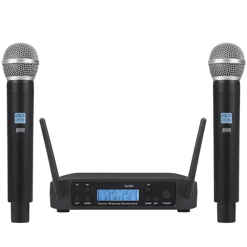 2026 GLXD4 Professional Wireless Microphone System Dual 58 Handheld Mic for Stage Performances UHF Dynamic 2 Channels 640~690Mhz
2026 GLXD4 Professional Wireless Microphone System Dual 58 Handheld Mic for Stage Performances UHF Dynamic 2 Channels 640~690Mhz