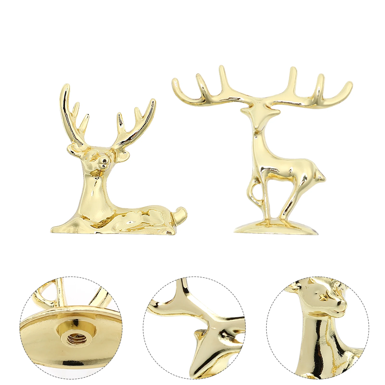 2pcs Pot Lid Handles Golden Elk Knobs Heat-Resistant Ergonomic Replacement For Cookware Nordic Style Kitchen Accessories
2pcs Pot Lid Handles Golden Elk Knobs Heat-Resistant Ergonomic Replacement For Cookware Nordic Style Kitchen Accessories