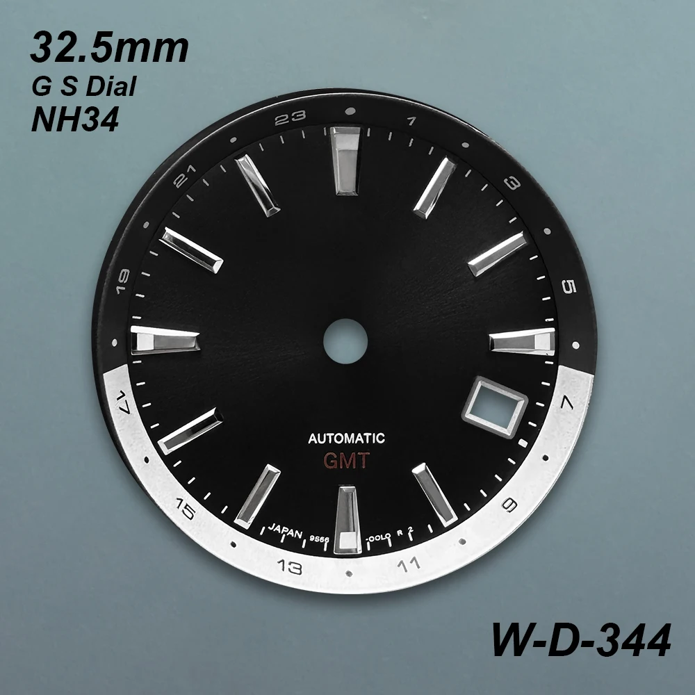 32.5mm G S Logo GMT Dial Fit NH34 Japan Movement Green Luminous High Quality Watch Modification Accessories Green/Black/White
32.5mm G S Logo GMT Dial Fit NH34 Japan Movement Green Luminous High Quality Watch Modification Accessories Green/Black/White