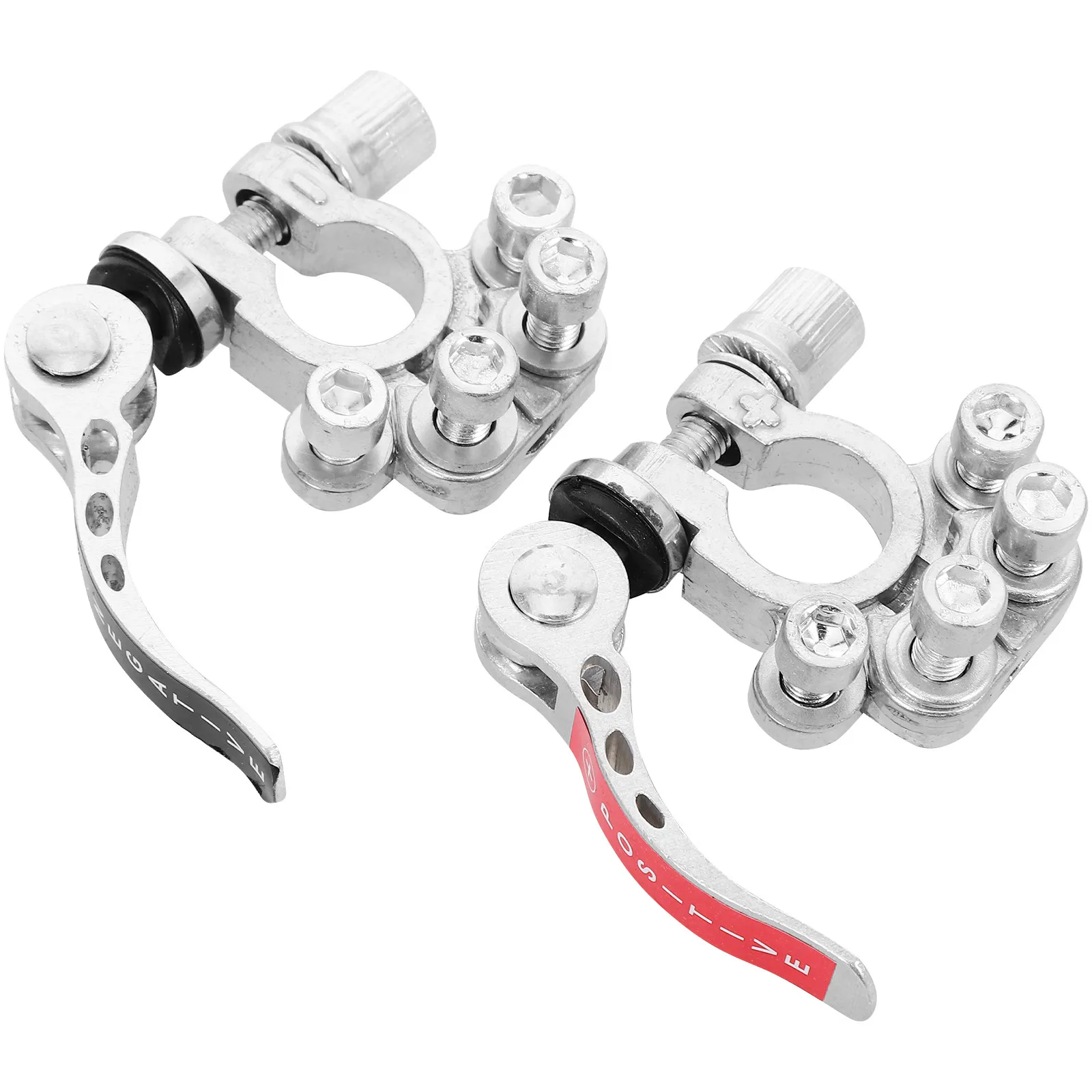1Set Zinc Alloy Car Battery Terminal Connectors Kit Positive Negative Quick Disconnect Marine Vehicle Battery Post Clamp with
1Set Zinc Alloy Car Battery Terminal Connectors Kit Positive Negative Quick Disconnect Marine Vehicle Battery Post Clamp with
