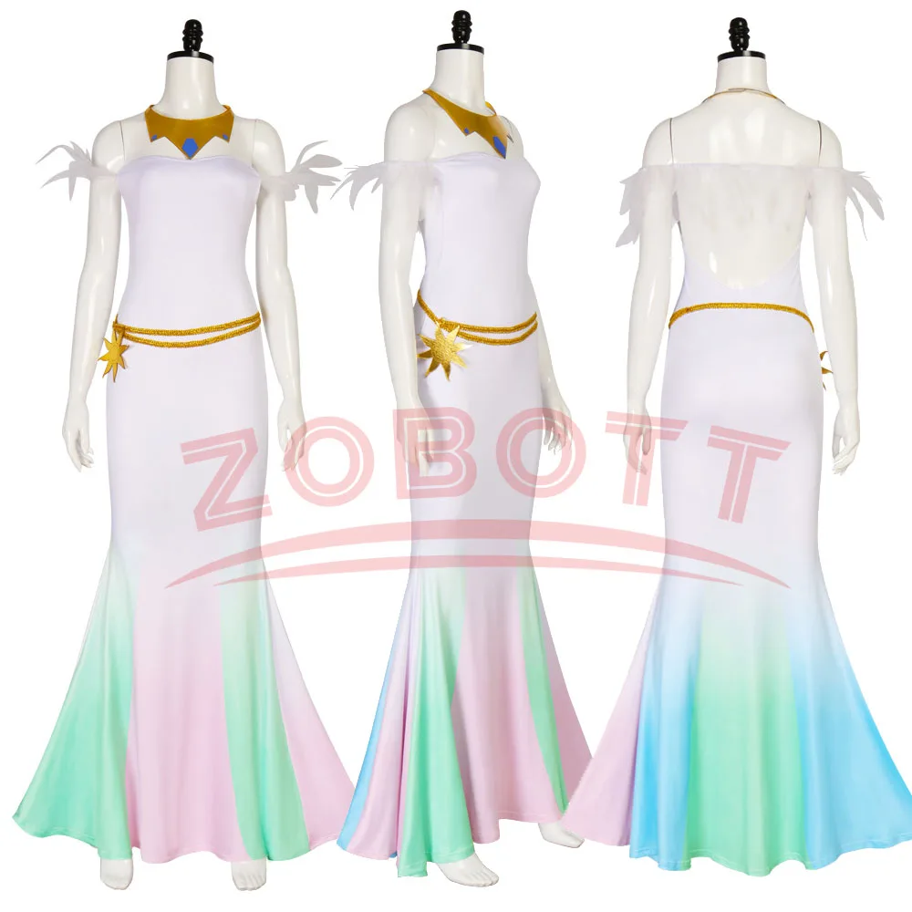 Anime Princess Celestia Cosplay Costume Princess Dresses Halloween Carnival Party Alicorn Costumes Neck jewelry Waist Chain
Anime Princess Celestia Cosplay Costume Princess Dresses Halloween Carnival Party Alicorn Costumes Neck jewelry Waist Chain