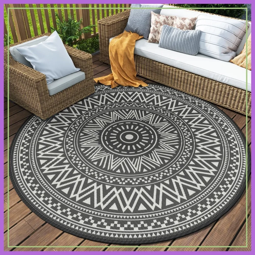 Outdoor Rug Waterproof Round 10ft Patio Rug Mat Reversible Plastic Straw for RV Camping Picnic Beach Balcony Boho
Outdoor Rug Waterproof Round 10ft Patio Rug Mat Reversible Plastic Straw for RV Camping Picnic Beach Balcony Boho
