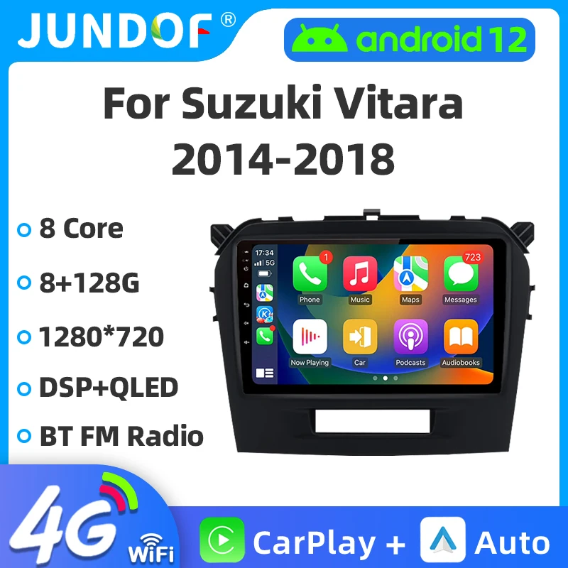 Jundof Android 12 Car Radio For Suzuki Vitara 4 2014-2018 Multimedia Video Player Auto Carplay Navigation GPS No 2 din 2din DVD
Jundof Android 12 Car Radio For Suzuki Vitara 4 2014-2018 Multimedia Video Player Auto Carplay Navigation GPS No 2 din 2din DVD