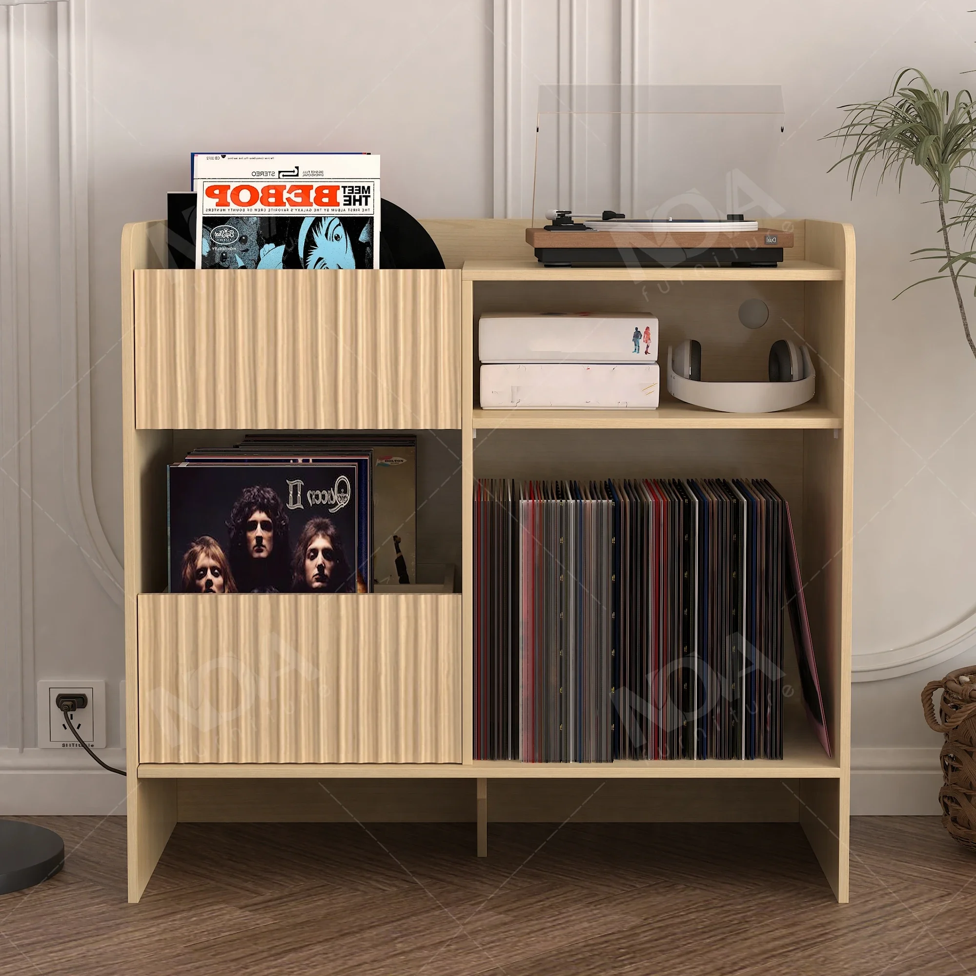 Hooqu USA Warehouse In Stock Oak Color Large Record Player Stand Cabinet Wooden Open Shelf Storage Living Room Side Storage Cabi
Hooqu USA Warehouse In Stock Oak Color Large Record Player Stand Cabinet Wooden Open Shelf Storage Living Room Side Storage Cabi