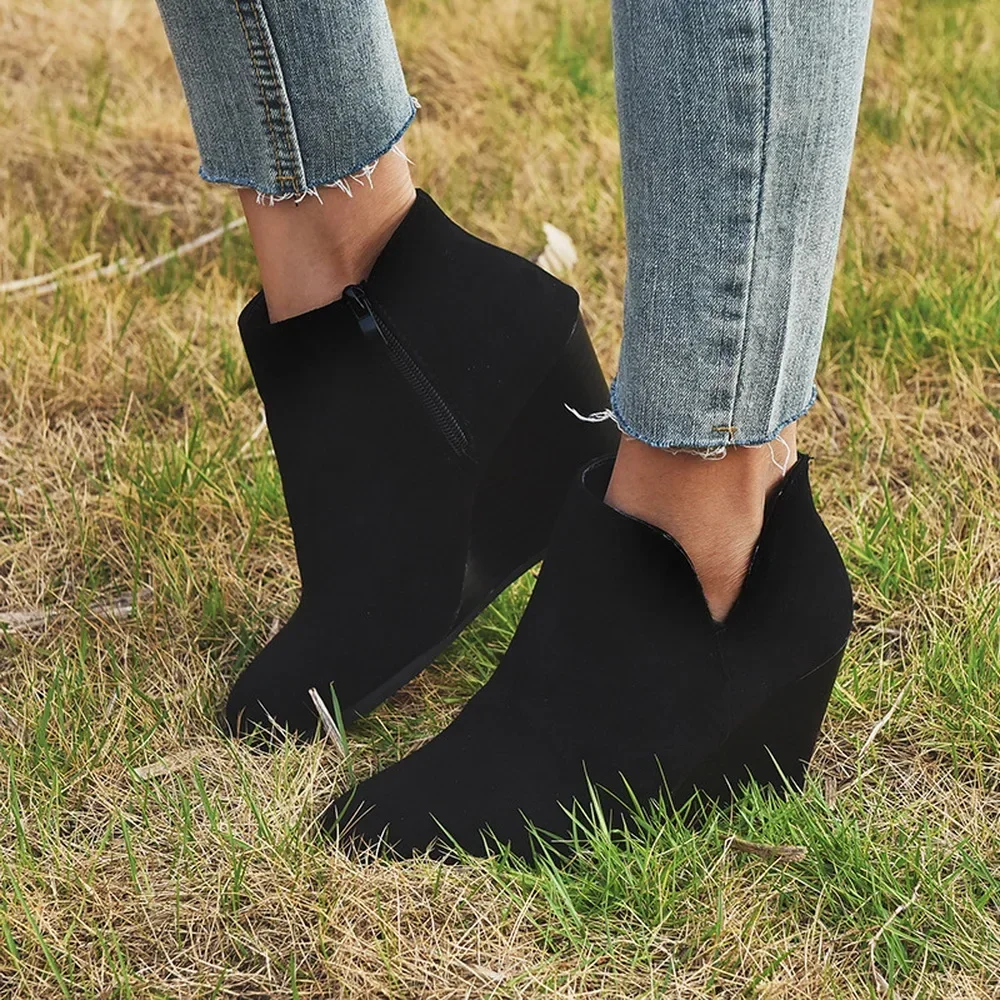 2024 New Pointed Toe Booties Women Leopard Ankle Boots Footwear Platform High Heels Wedges Shoes Woman Shoes for Women
2024 New Pointed Toe Booties Women Leopard Ankle Boots Footwear Platform High Heels Wedges Shoes Woman Shoes for Women