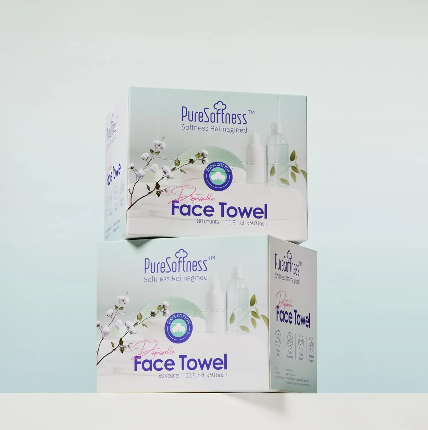 Disposable Face Towels 100% Cotton, Extra Large 12x10 Inch Ultra Soft Dry Wipes for Face Wash and Makeup Remover, 160 Count
Disposable Face Towels 100% Cotton, Extra Large 12x10 Inch Ultra Soft Dry Wipes for Face Wash and Makeup Remover, 160 Count