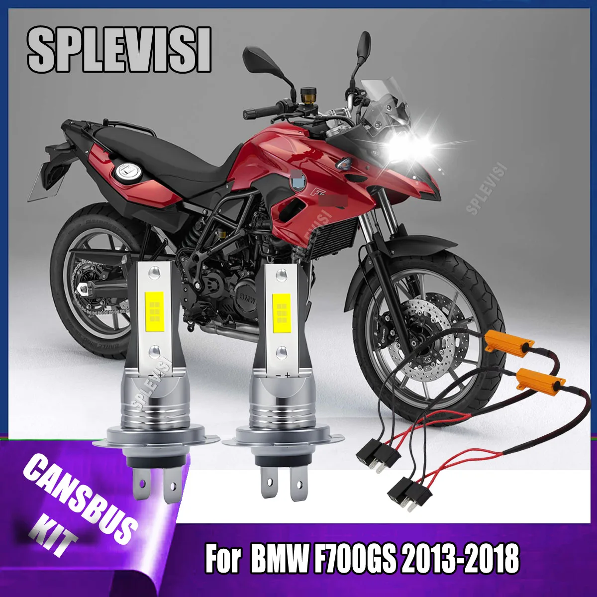 2Pcs Canbus H7 LED White Headlights - IP67 Rated Waterproof & Shockproof For BMW F700GS 2013 2014 2015 2016 2017 2018 
2Pcs Canbus H7 LED White Headlights - IP67 Rated Waterproof & Shockproof For BMW F700GS 2013 2014 2015 2016 2017 2018