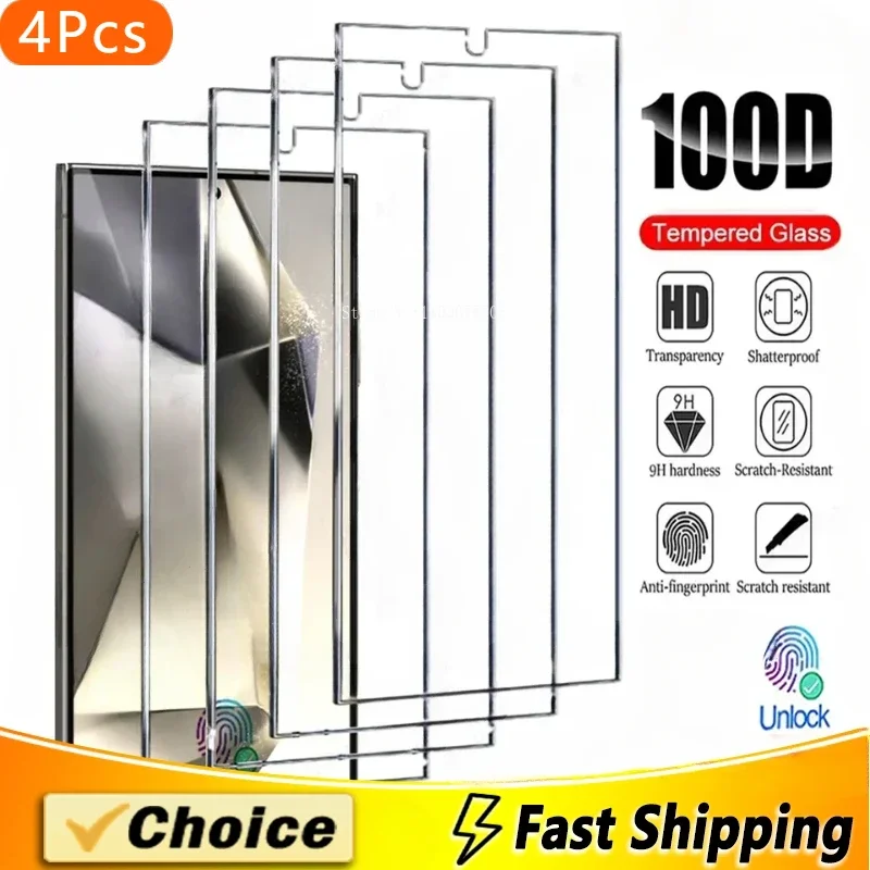 4Pcs HD Tempered Glass For Samsung S24 Ultra S22 S23 Plus S21 S20 FE Note 20 10 Tempered Glass Screen Protectors Anti-scratch
4Pcs HD Tempered Glass For Samsung S24 Ultra S22 S23 Plus S21 S20 FE Note 20 10 Tempered Glass Screen Protectors Anti-scratch