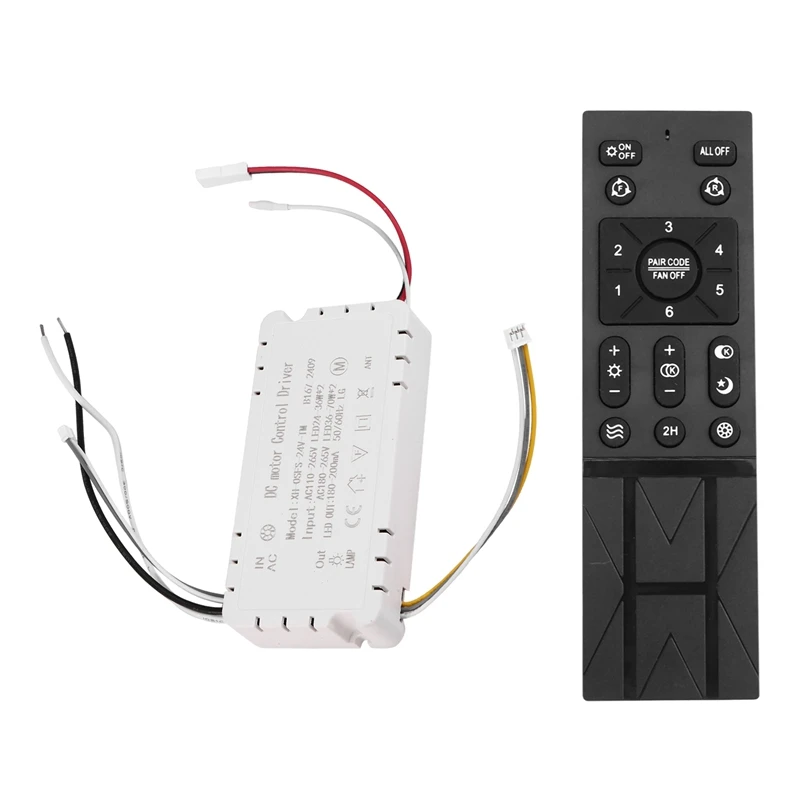 MALL Ceiling Fan Remote Control Kit With 6 Speed Settings, Replacement Ceiling Fan Remote, Dimming Controls, 110-265V
MALL Ceiling Fan Remote Control Kit With 6 Speed Settings, Replacement Ceiling Fan Remote, Dimming Controls, 110-265V