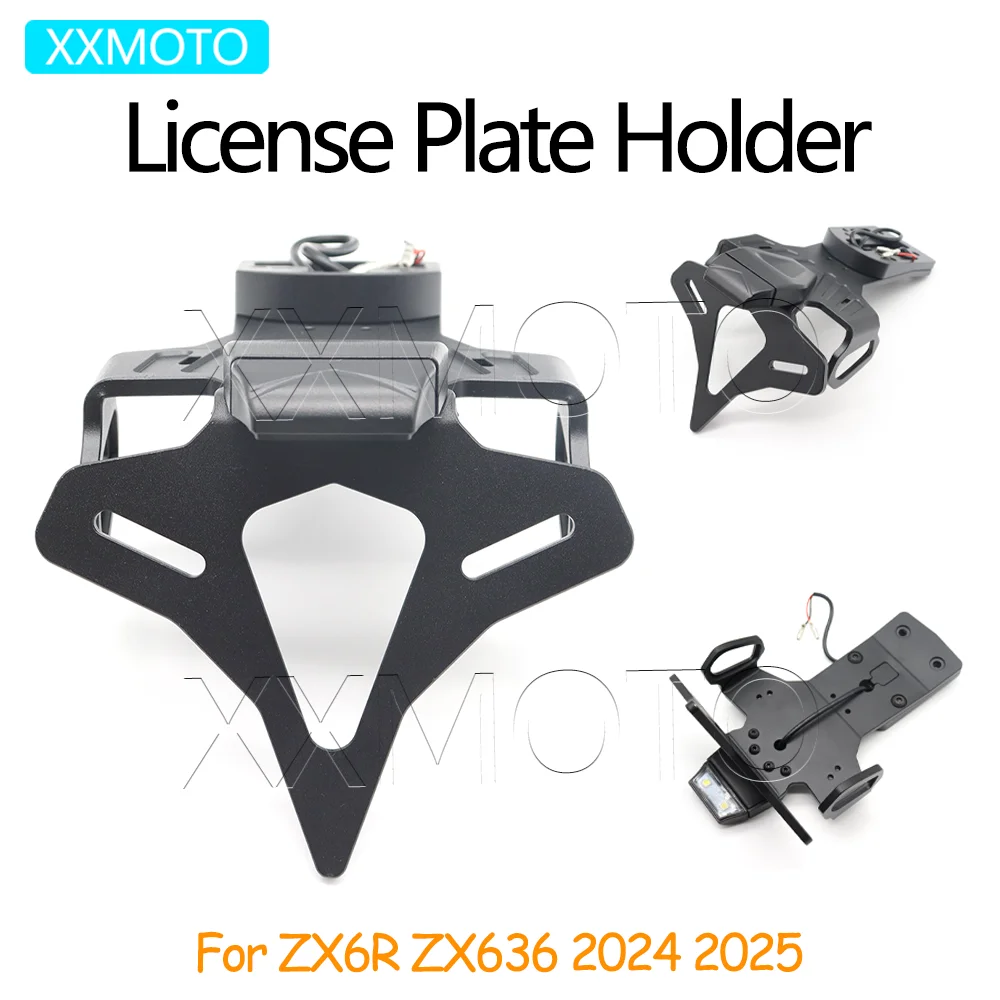 For Kawasaki ZX6R ZX636 2024 2025 Motorcycle ZX 6R 636 License Plate Holder ZX-6R Rear Short Tailstock Frame LED Light Bracket
For Kawasaki ZX6R ZX636 2024 2025 Motorcycle ZX 6R 636 License Plate Holder ZX-6R Rear Short Tailstock Frame LED Light Bracket