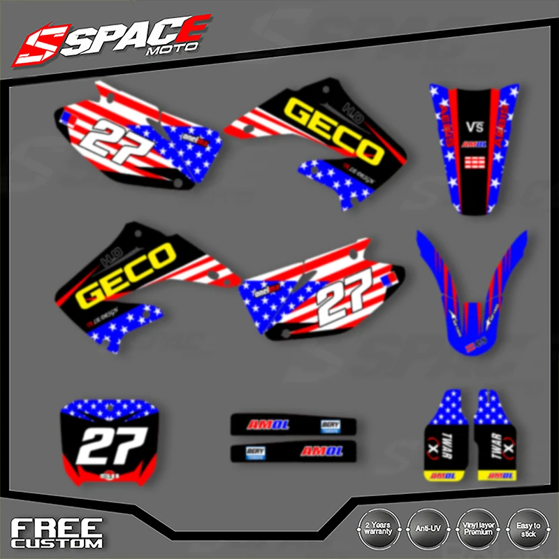 Специальная мотоциклетная графическая фоновая наклейка SPACE для HONDA CR125 250 2002 2003 CR125 250 2004 2005-2012, наклейки, наборы наклеек 13
Специальная мотоциклетная графическая фоновая наклейка SPACE для HONDA CR125 250 2002 2003 CR125 250 2004 2005-2012, наклейки, наборы наклеек 13