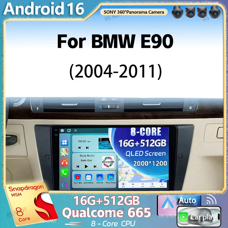 Android 16 For BMW 3 Series E90 E91 E92 E93 2004 - 2011 2K QLED Android Car Radio Multimedia Video Player GPS Stereo CarPlay
Android 16 For BMW 3 Series E90 E91 E92 E93 2004 - 2011 2K QLED Android Car Radio Multimedia Video Player GPS Stereo CarPlay