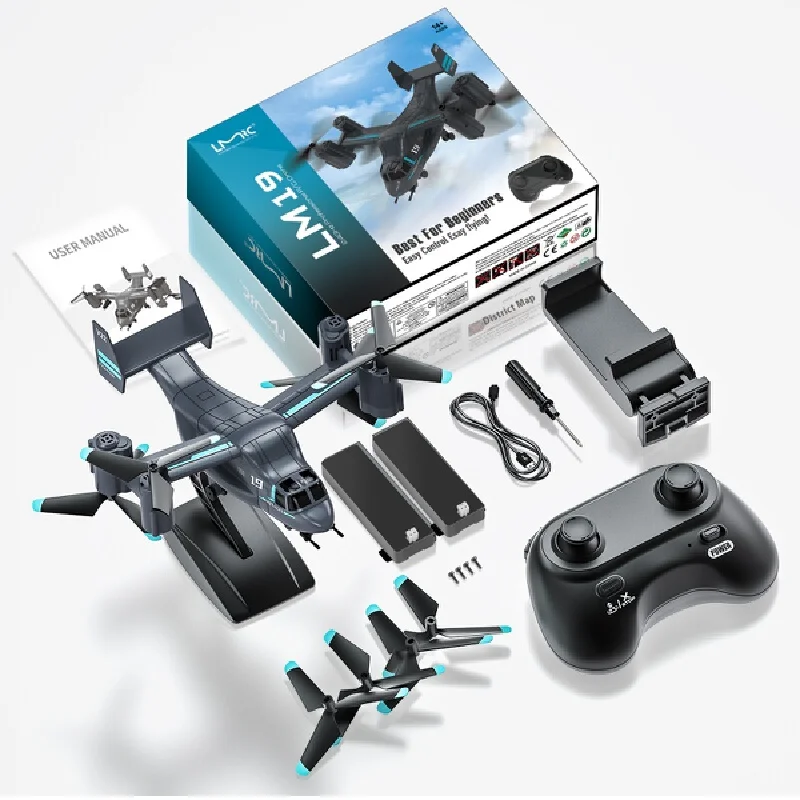 Новый вертолет Osprey с дистанционным управлением Lm19 Land Air, двухрежимный самолет-истребитель, камера сверхвысокой четкости, игрушка-дрон
Новый вертолет Osprey с дистанционным управлением Lm19 Land Air, двухрежимный самолет-истребитель, камера сверхвысокой четкости, игрушка-дрон