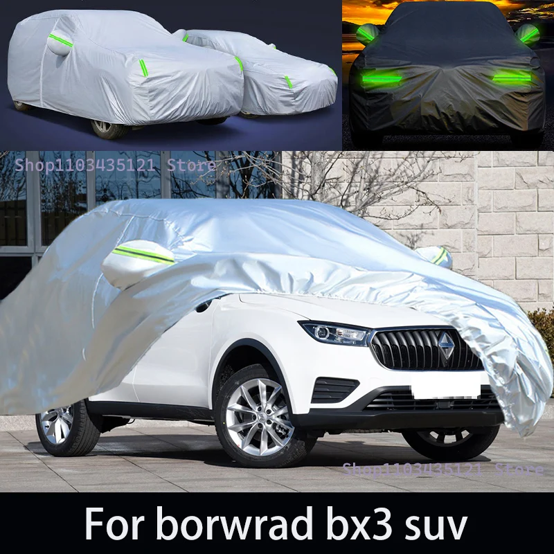 For borwrad bx3 suv Outdoor Protection Full Car Covers Snow Cover Sunshade Waterproof Dustproof Exterior Car accessories
For borwrad bx3 suv Outdoor Protection Full Car Covers Snow Cover Sunshade Waterproof Dustproof Exterior Car accessories