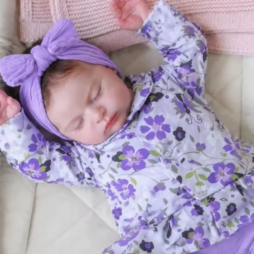 BZDOLL 48 CM 19 INCH Full Vinyl Body 3D Skin With Visible Veins Asleep Reborn Baby Toy For Girl Lifelike Babies Newborn Doll
BZDOLL 48 CM 19 INCH Full Vinyl Body 3D Skin With Visible Veins Asleep Reborn Baby Toy For Girl Lifelike Babies Newborn Doll