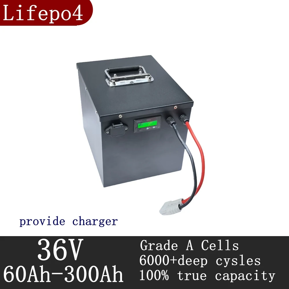 Battery, Golf Cart, Electric Vehicle+Charger Lithium 36V 60AH 80AH 100AH 120AH 150Ah 200AH 300ah
Battery, Golf Cart, Electric Vehicle+Charger Lithium 36V 60AH 80AH 100AH 120AH 150Ah 200AH 300ah