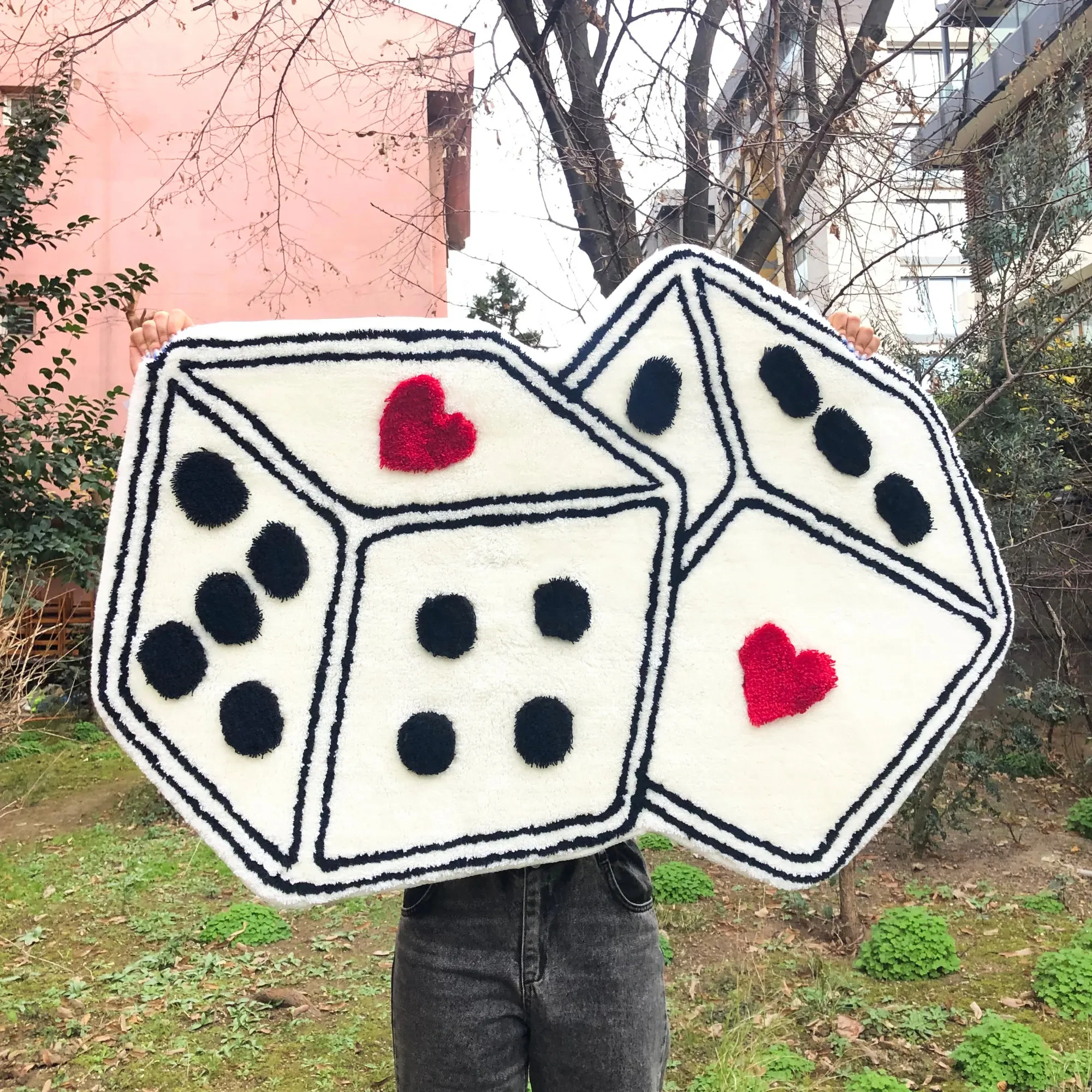 Dice Bedroom Aesthetic Rug Black Bedroom Anti-Slip Housewarming Love Element Gift Unique Home Decor Bedroom Soft Rug
Dice Bedroom Aesthetic Rug Black Bedroom Anti-Slip Housewarming Love Element Gift Unique Home Decor Bedroom Soft Rug