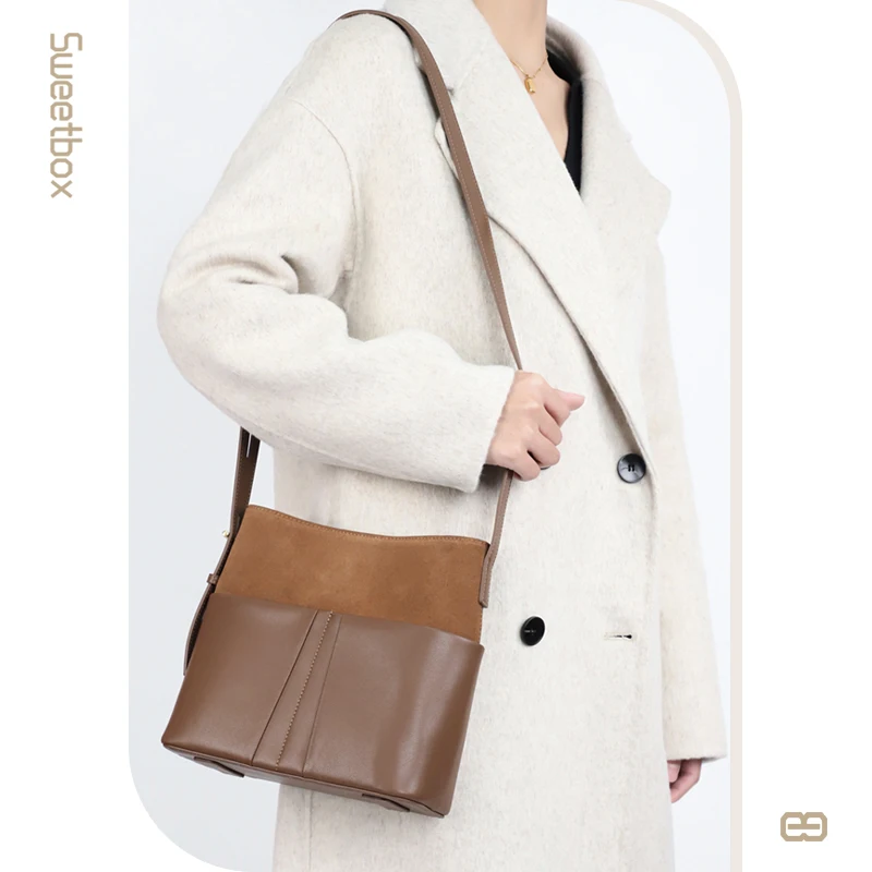 New Style Women's Bucket Bag Genuine Leather Shoulder Bag Commuter Underarm Bags Tote High Quality Handbag
New Style Women's Bucket Bag Genuine Leather Shoulder Bag Commuter Underarm Bags Tote High Quality Handbag