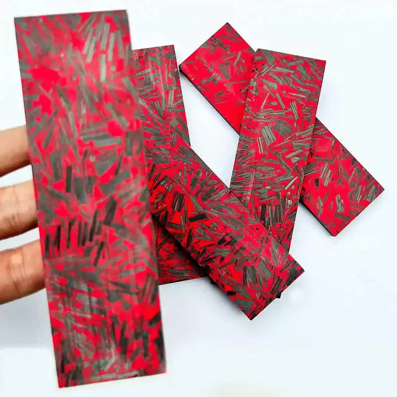 2pieces Red Marbled CF Carbon Fiber Marble Black Resin Board for DIY Knife Handle Material Red Resin Compression Patch Plate
2pieces Red Marbled CF Carbon Fiber Marble Black Resin Board for DIY Knife Handle Material Red Resin Compression Patch Plate