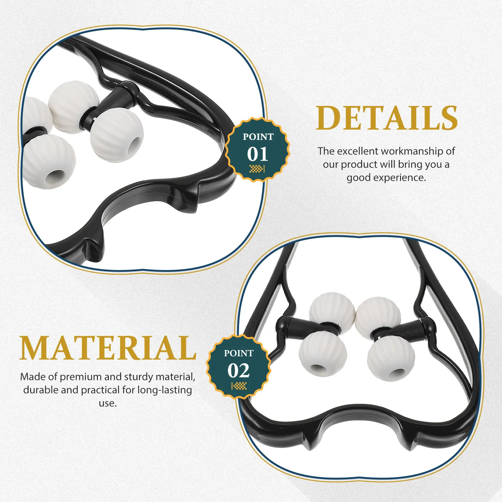 Портативный ручной массажер-ролик для шеи, для глубокого массажа и снятия боли в шейном отделе, прочное портативное устройство для ухода за шеей для домашнего использования
Портативный ручной массажер-ролик для шеи, для глубокого массажа и снятия боли в шейном отделе, прочное портативное устройство для ухода за шеей для домашнего использования