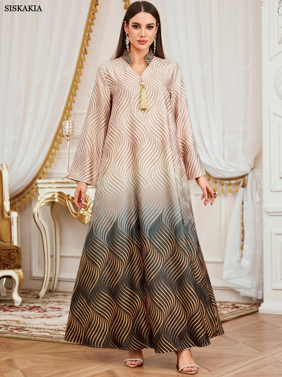 Siskakia Дубай с цветочным принтом Abayas платья с кисточками для женщин гала-кафтан Marocain Femme
Siskakia Дубай с цветочным принтом Abayas платья с кисточками для женщин гала-кафтан Marocain Femme