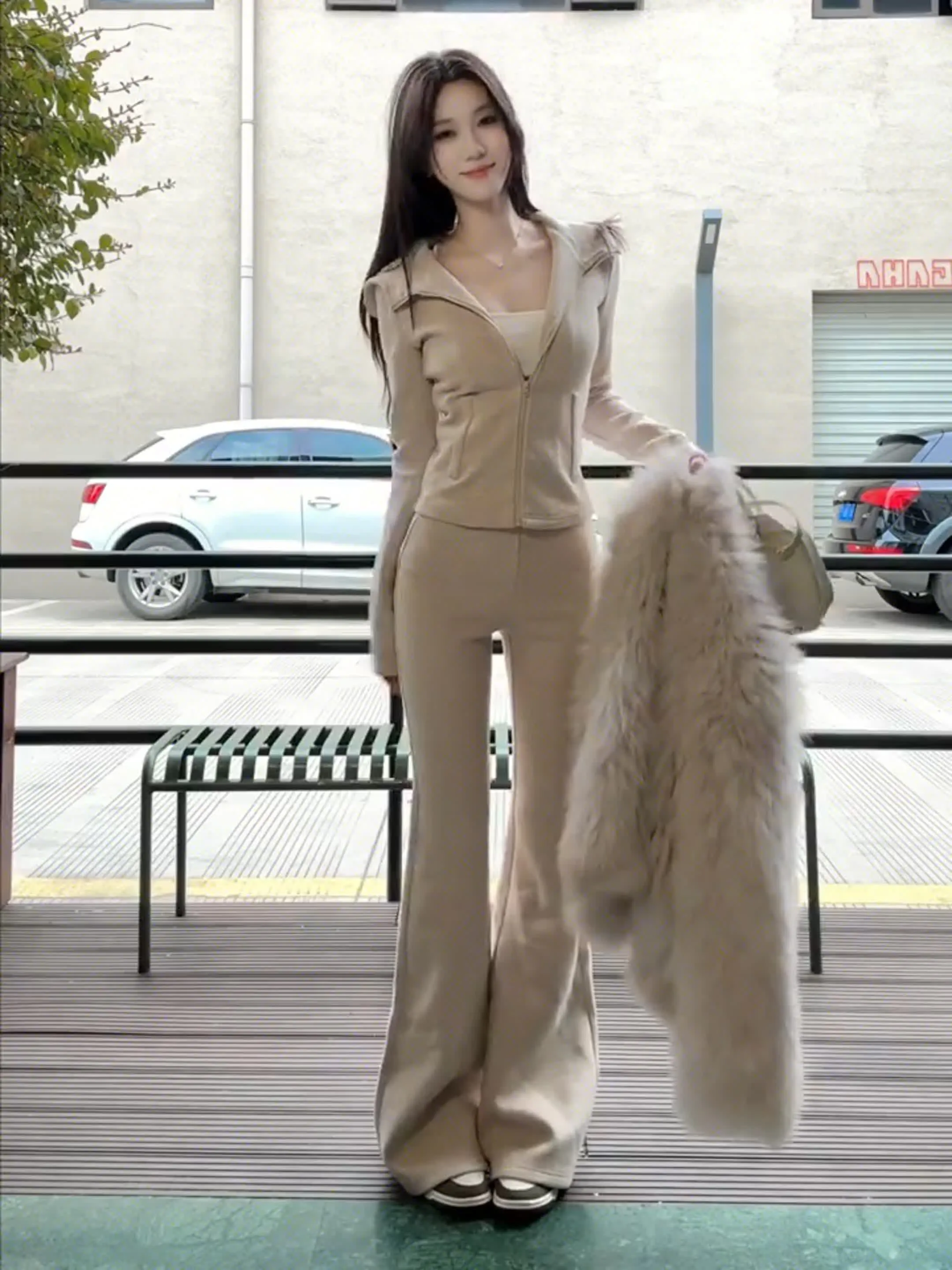 Fashionable Casual Women's Long Sleeve Hooded Open Cardigan Jacket Wide Leg Pants Slimming Two Piece Set Spring 2026 New Arrival
Fashionable Casual Women's Long Sleeve Hooded Open Cardigan Jacket Wide Leg Pants Slimming Two Piece Set Spring 2026 New Arrival