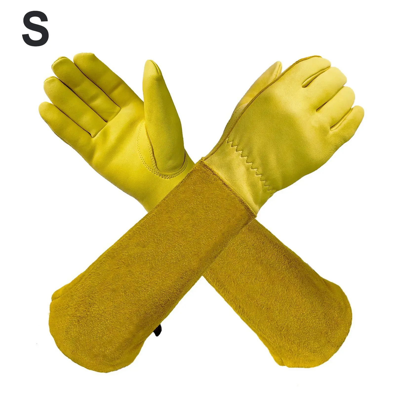 For Landscaping Cowhide Work Gloves Leather Gardening Gloves Garden Work 44CM Soft Leather Gardening Gloves Comfortable Gloves
For Landscaping Cowhide Work Gloves Leather Gardening Gloves Garden Work 44CM Soft Leather Gardening Gloves Comfortable Gloves