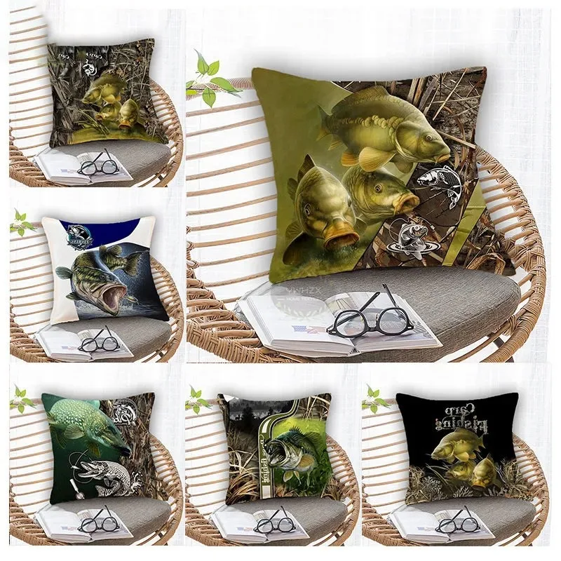Bass Carp Pillowcase Fishing Cushion Peach Skin Comfortable Patterns Gifts Fish Printed Home Office Decorative Pillowcases Cover
Bass Carp Pillowcase Fishing Cushion Peach Skin Comfortable Patterns Gifts Fish Printed Home Office Decorative Pillowcases Cover