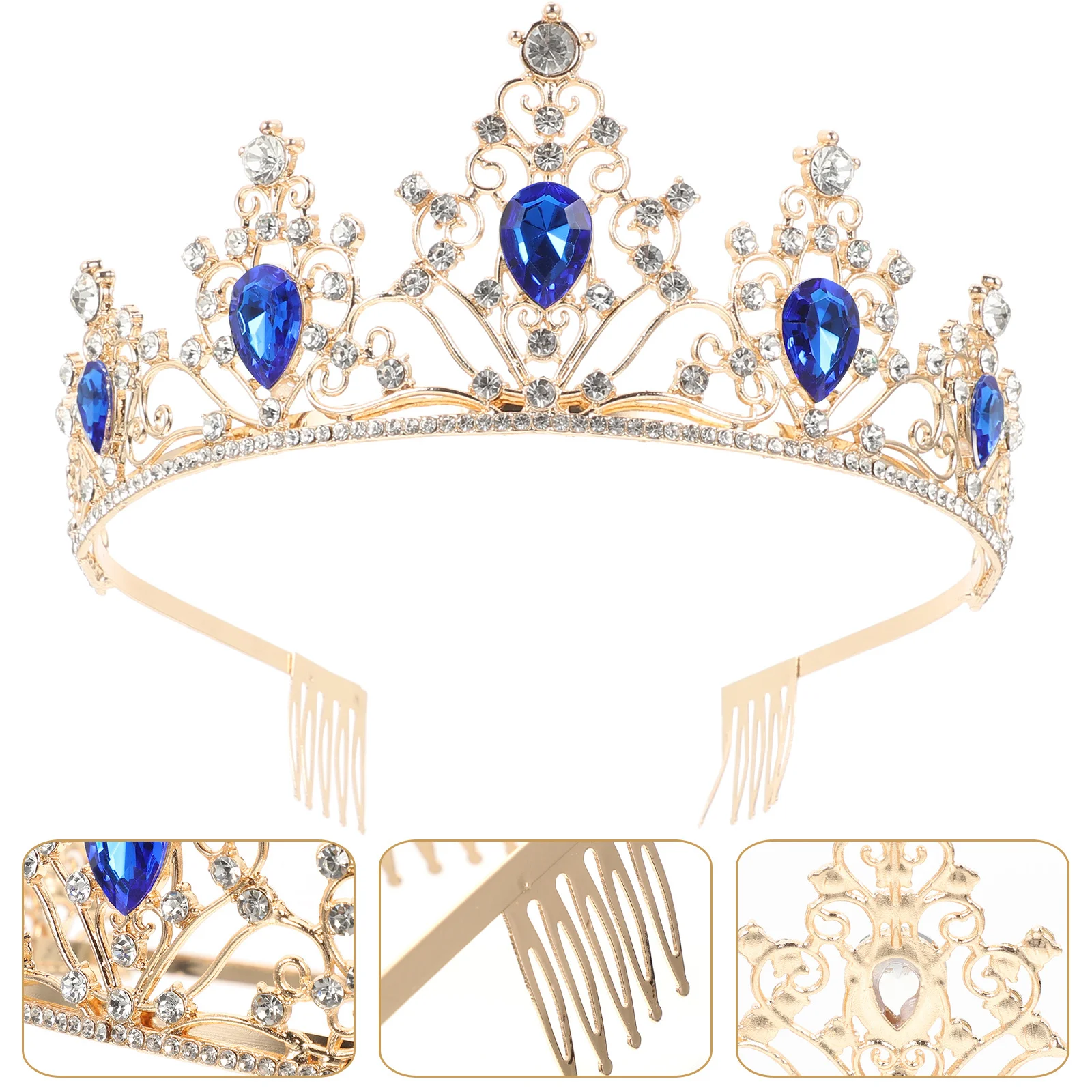 Sparkling Crystal Tiara Crown for Bride Wedding Ceremony Headpiece Elegant Women's Hair Accessory Anniversary Birthday
Sparkling Crystal Tiara Crown for Bride Wedding Ceremony Headpiece Elegant Women's Hair Accessory Anniversary Birthday